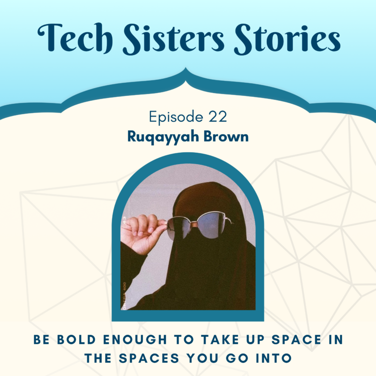 tech sisters podcast art featuring ruqayyah brown